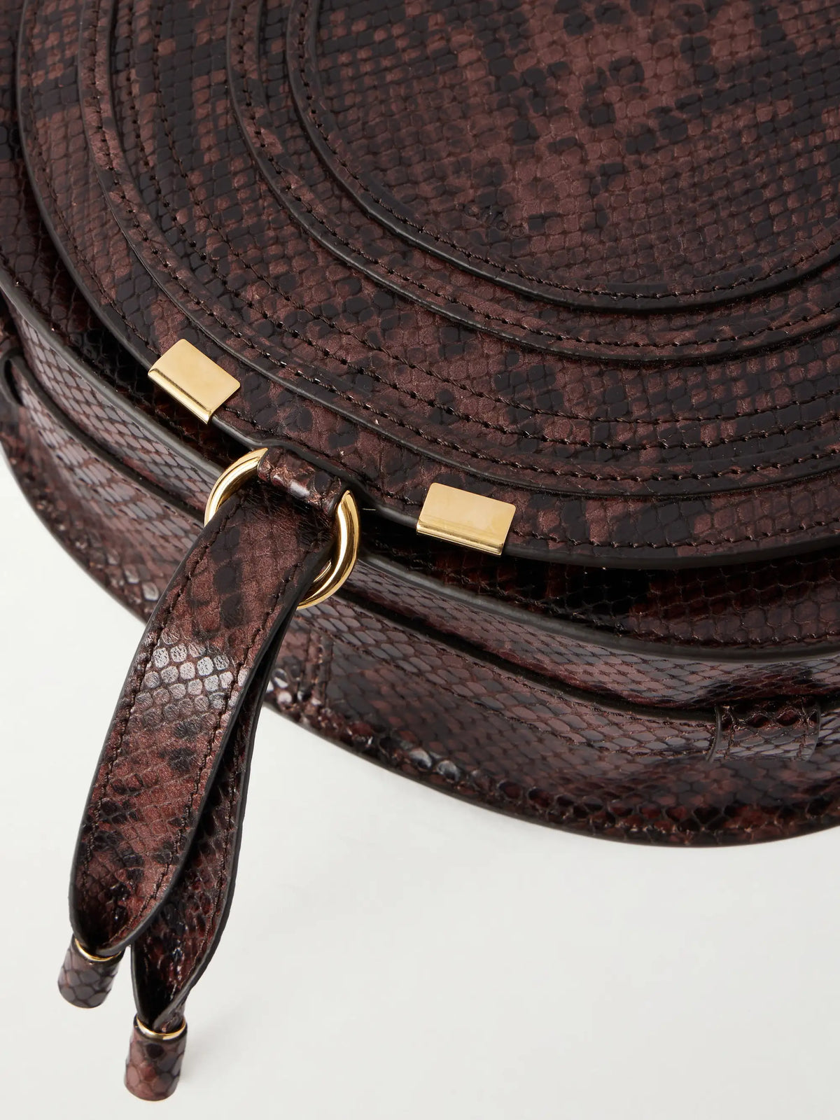 Marcie Snake-effect Leather Shoulder Bag