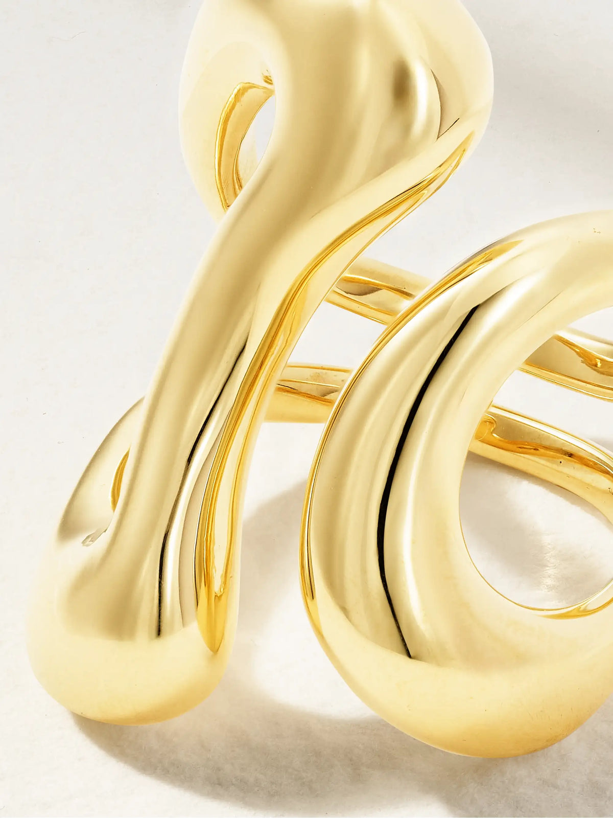 Bold Stream Open 18-karat Gold Ring