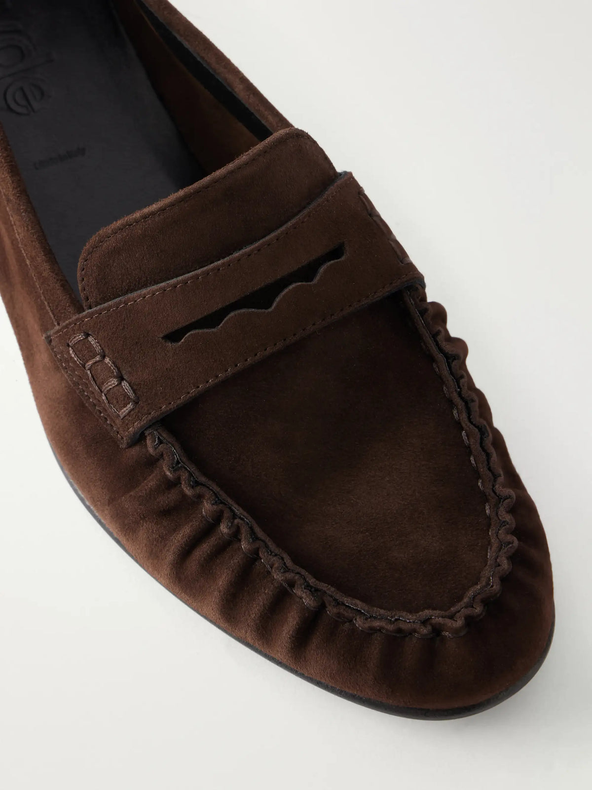 Aeyde Aldous Suede Penny Loafers