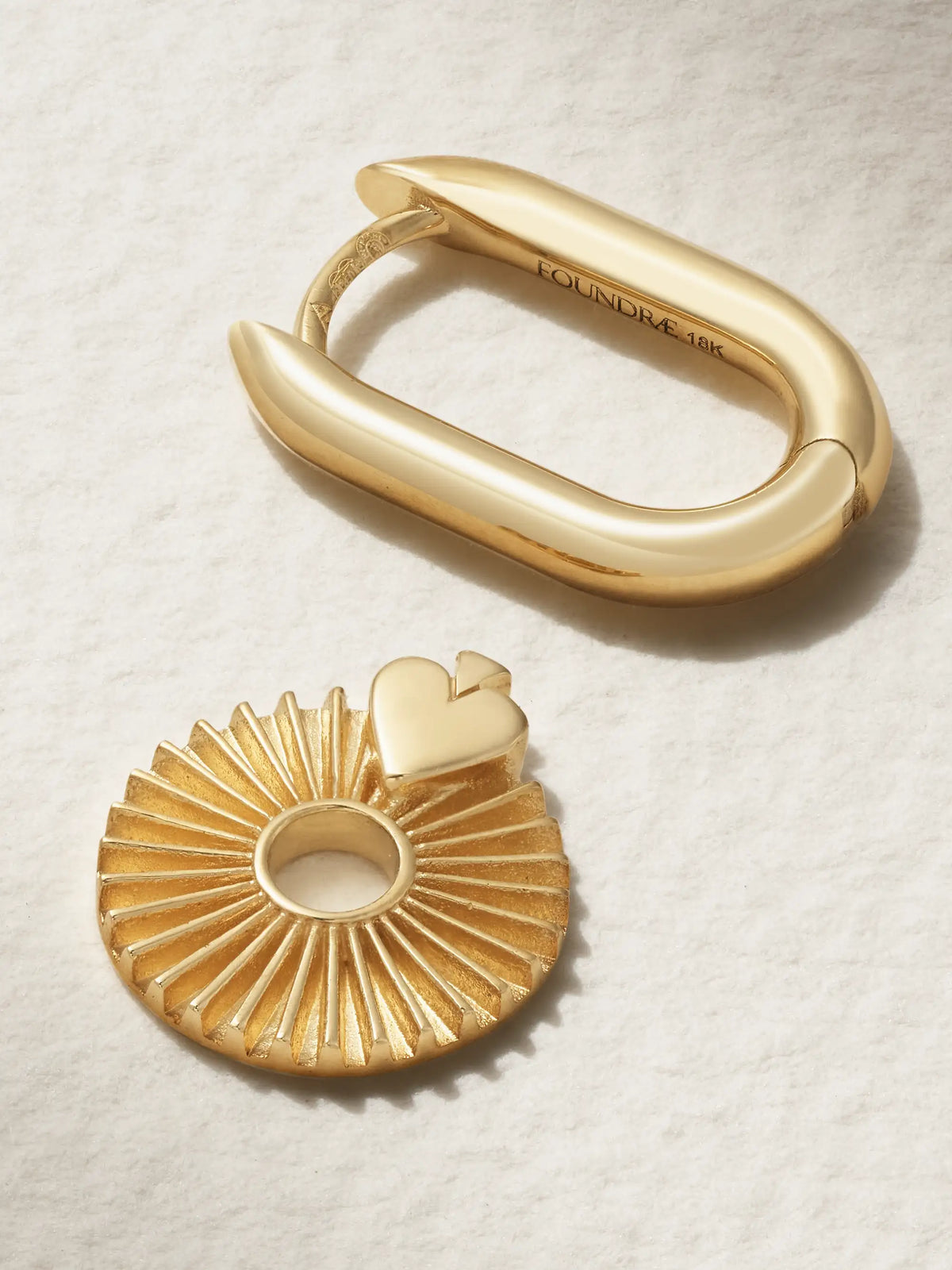 Reverie 18-karat Gold Single Hoop Earring