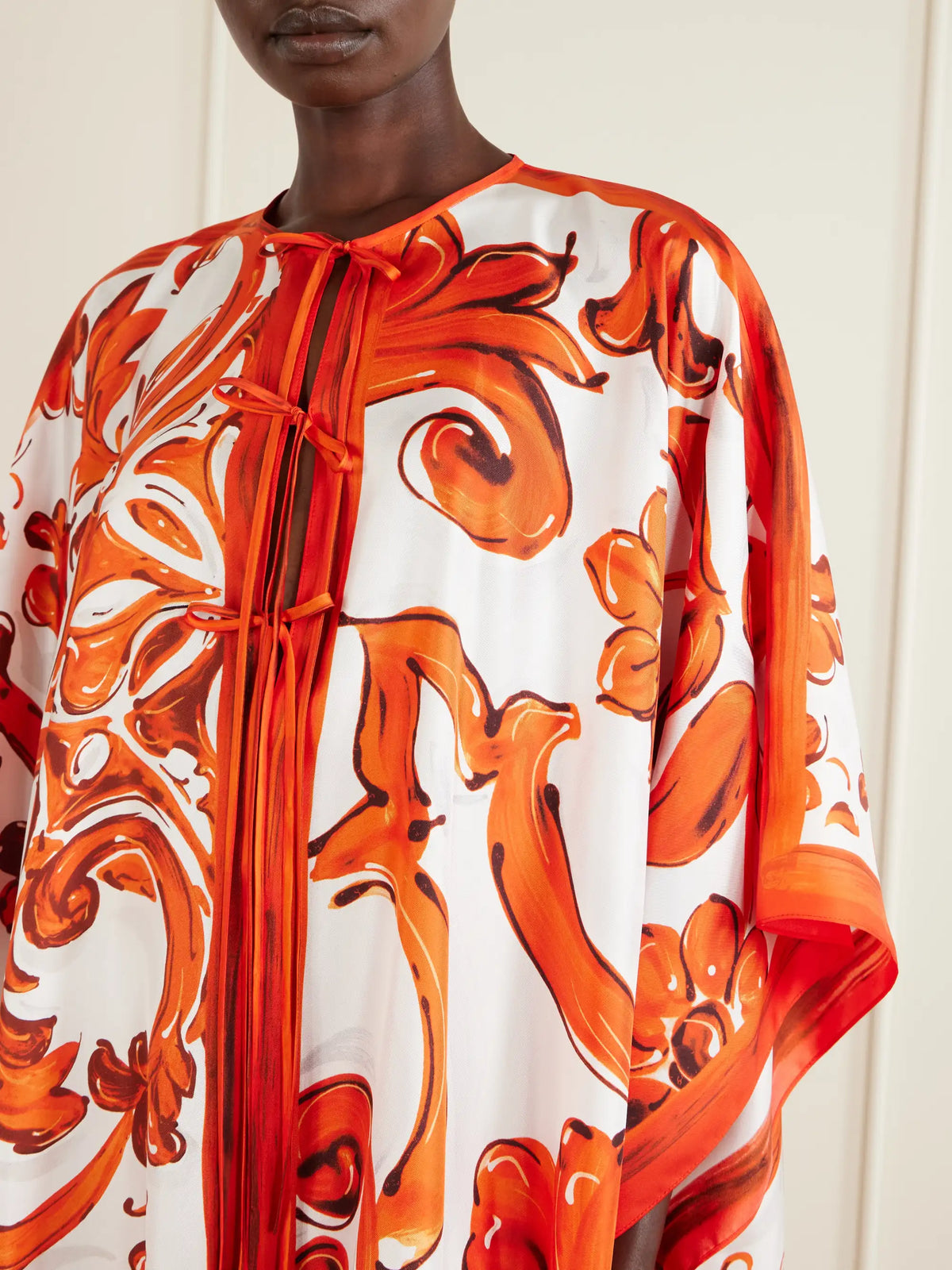 Maiolica Printed Silk Maxi Dress