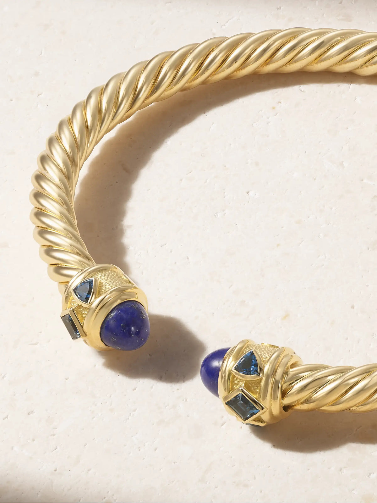 Renaissance 18-karat Gold, Topaz And Lapis Lazuli Bracelet