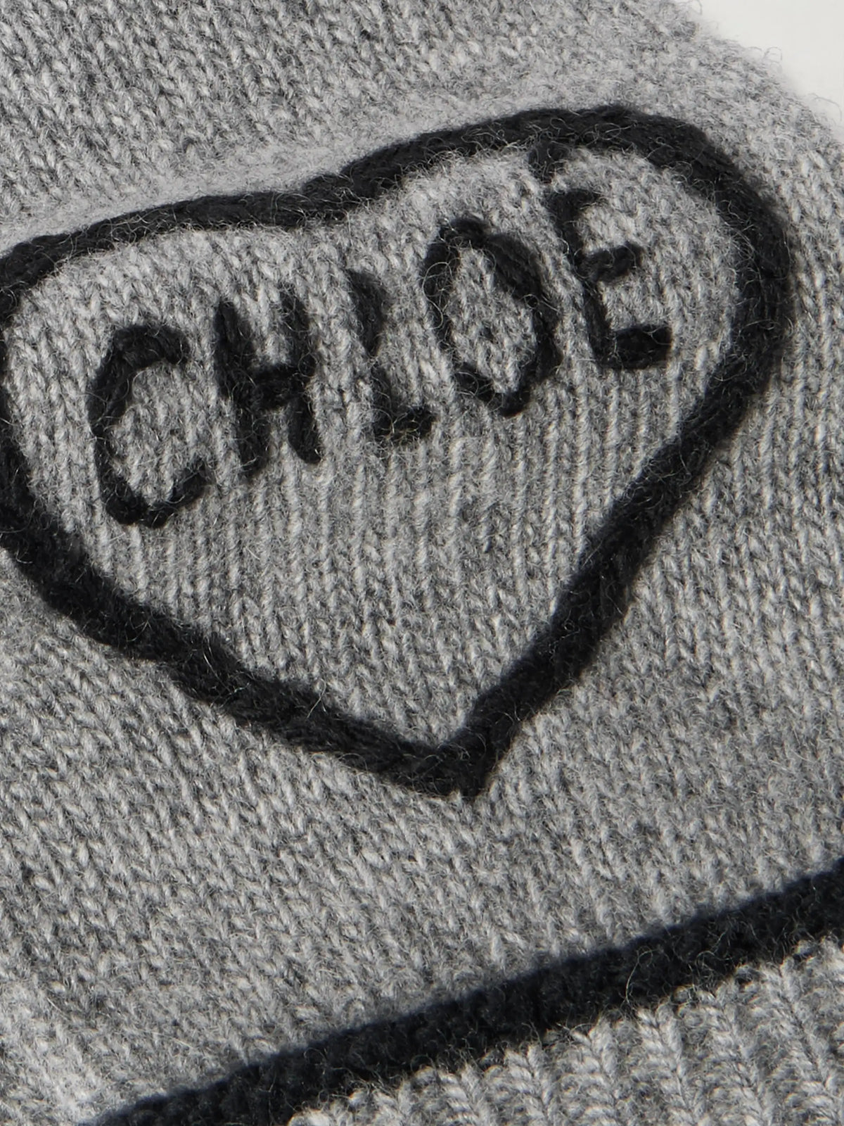 Embroidered Wool And Cashmere-blend Gloves