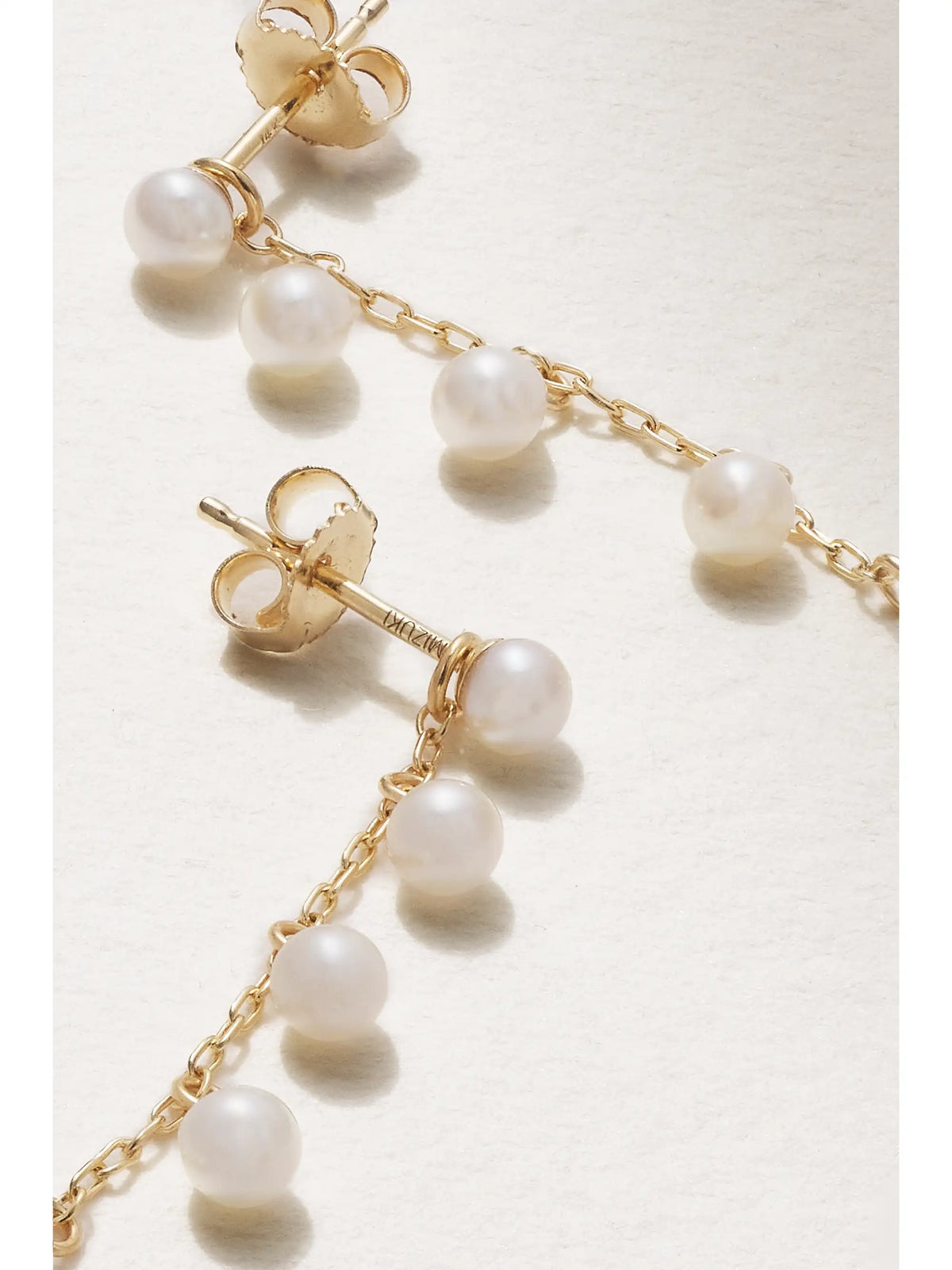 Two Way 14-karat Gold Pearl Earrings