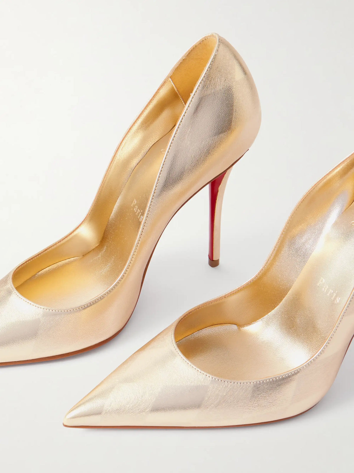Miss Z 100 Argyl Metallic Leather Pumps