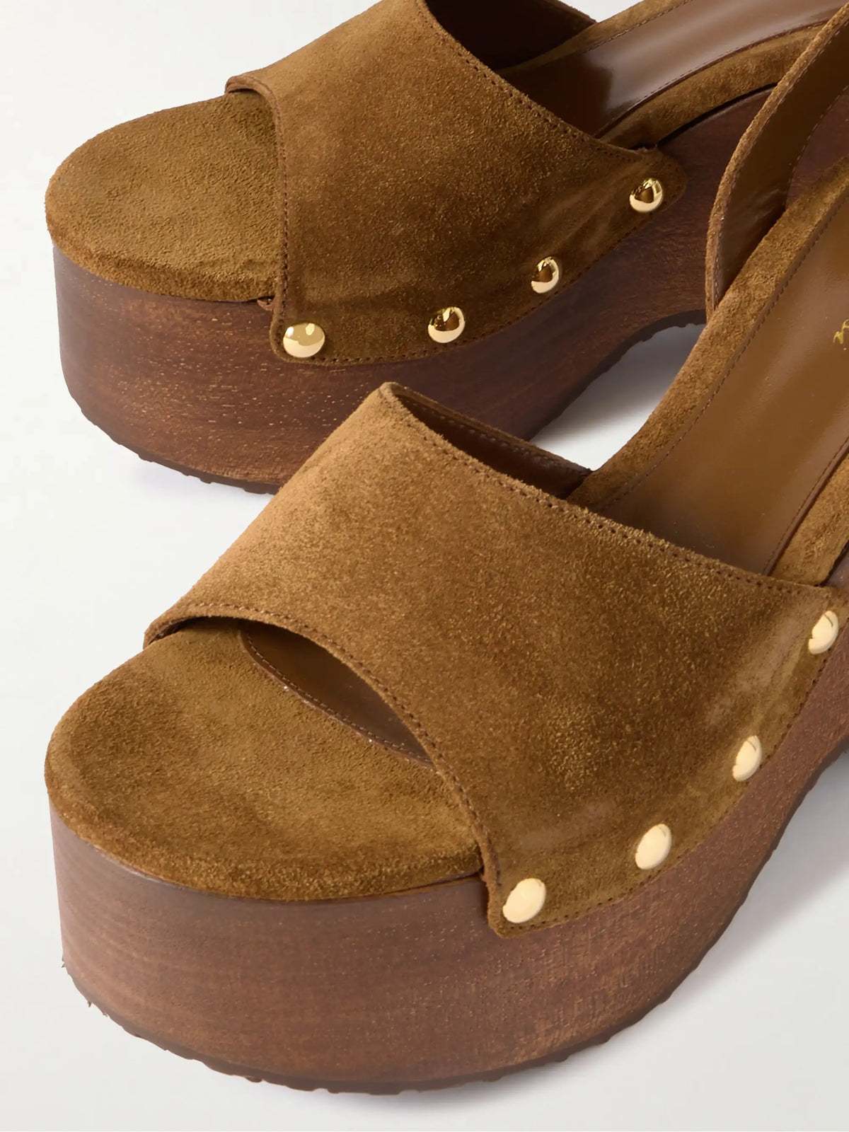 110 Studded Suede Platform Sandals