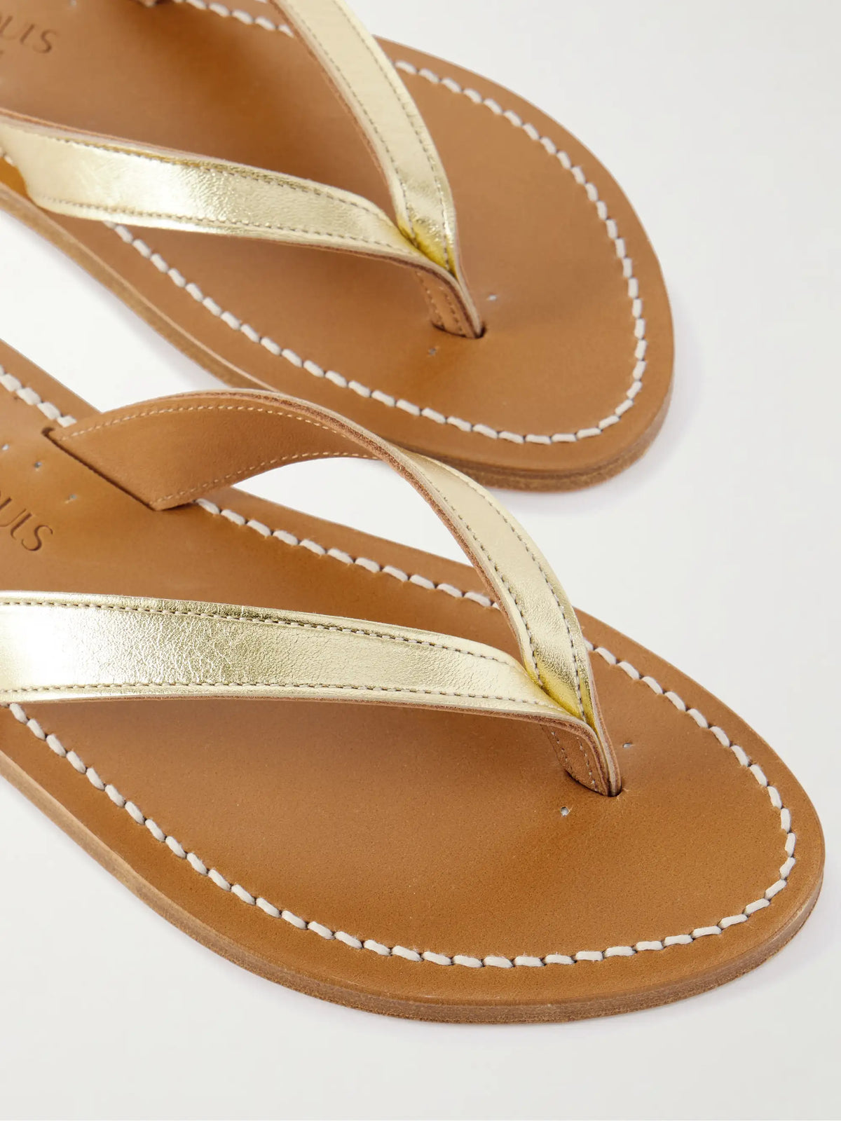 Torino Metallic Leather Sandals
