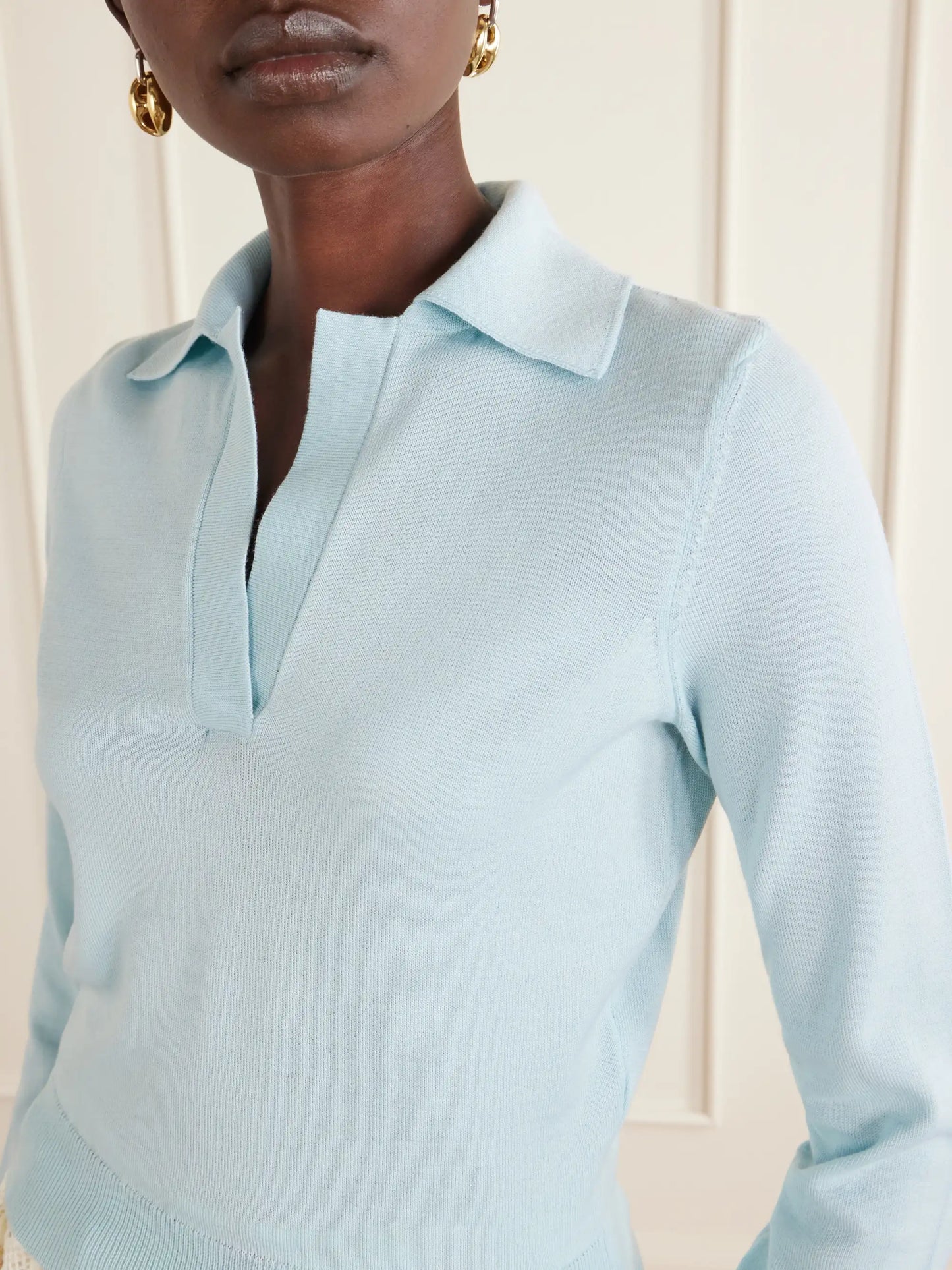 Wool Polo Sweater