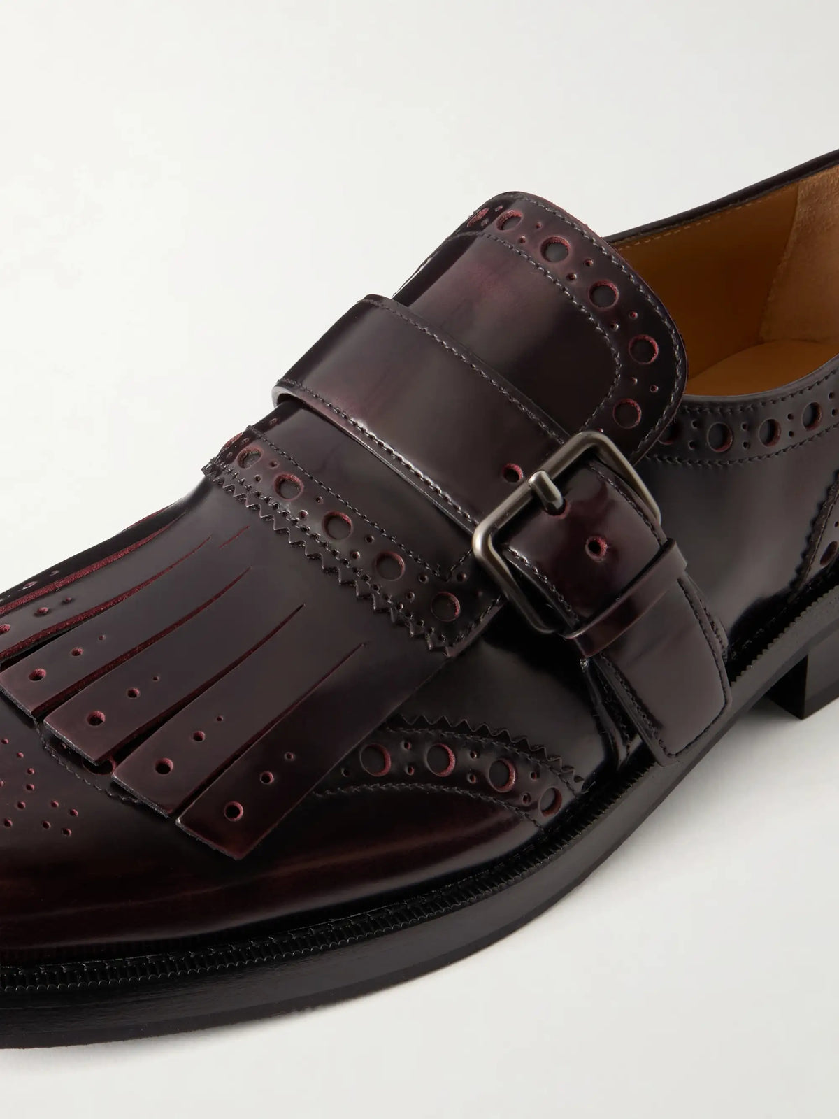 Phillis Fringed Leather Brogues
