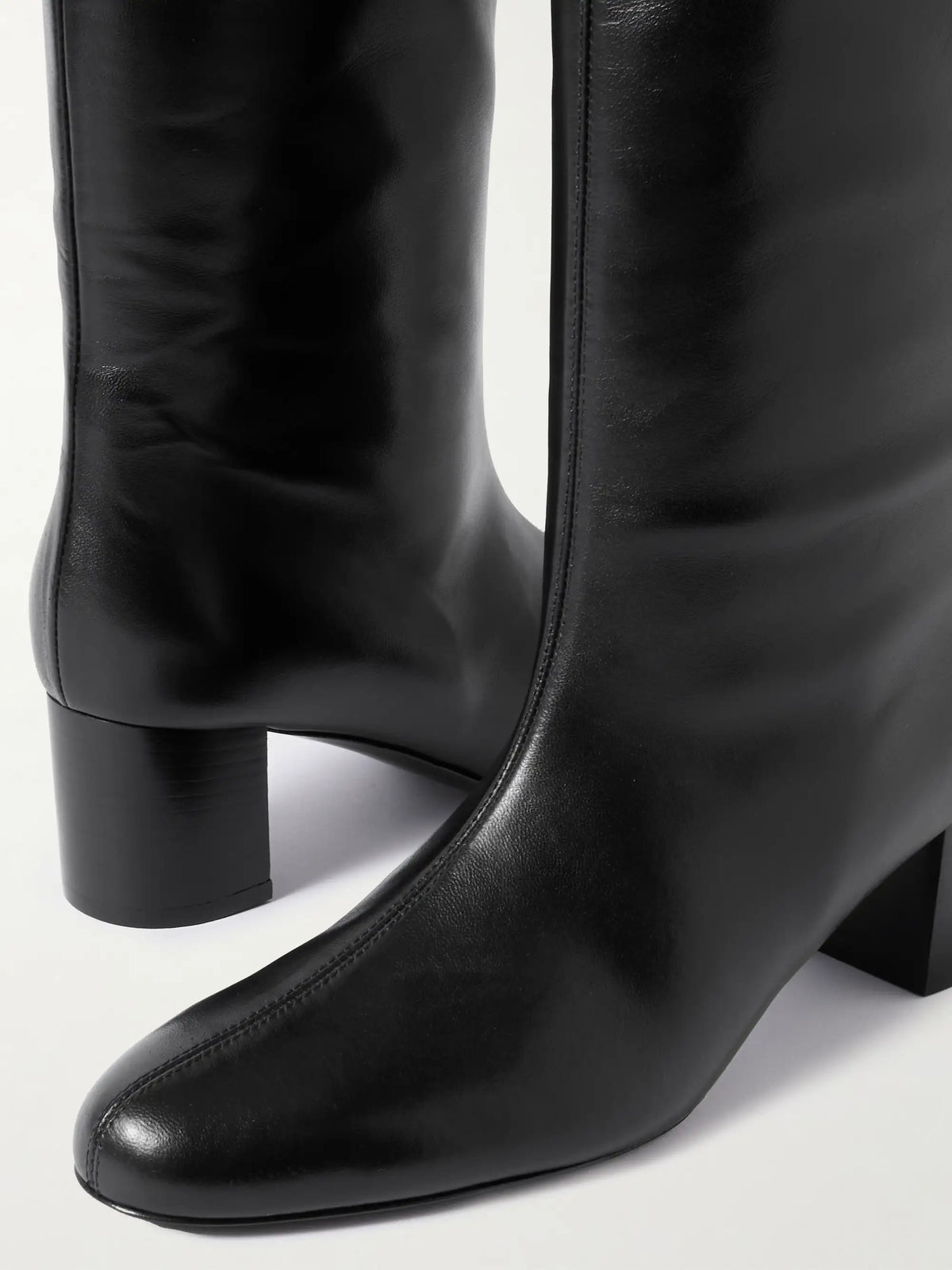Downtown Leather Knee Boots