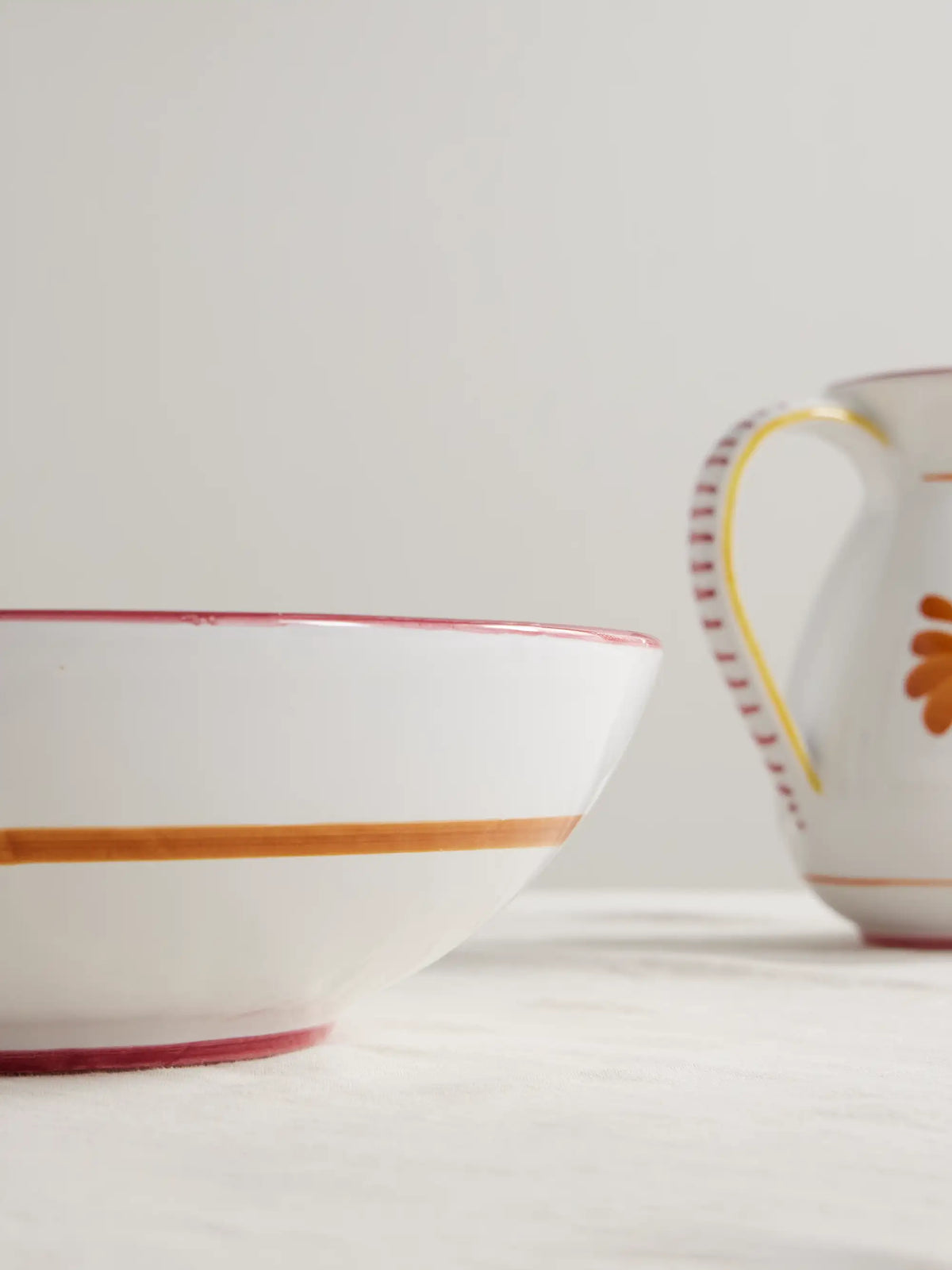 Blossom Painted Ceramic Salad Bowl