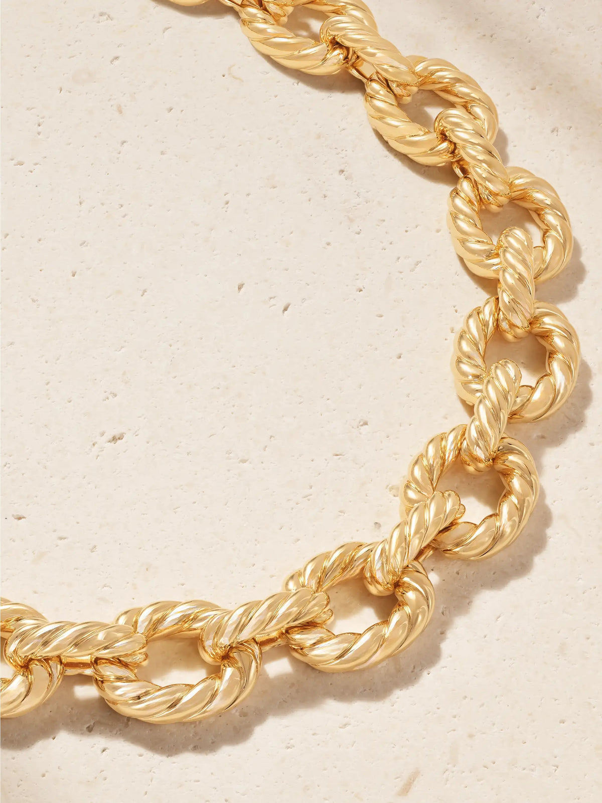 Sculpted Cable 18-karat Gold Necklace