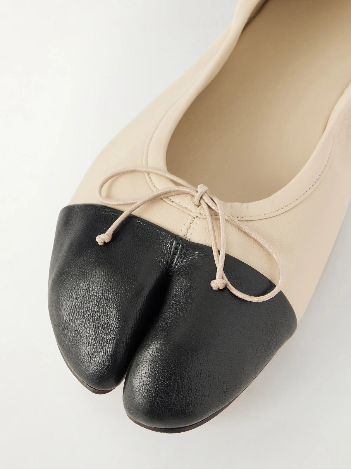 Tabi Split-toe Leather Ballet Flats