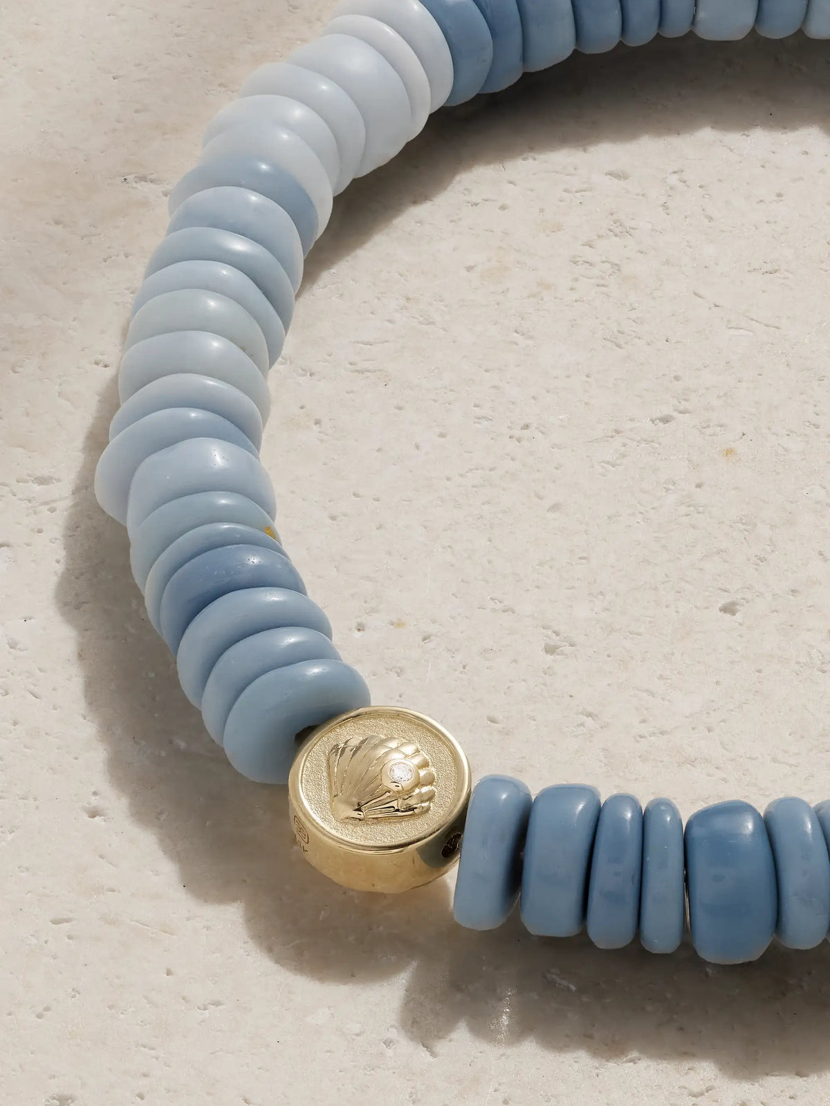 Starfish Clam 14-karat Gold, Opal And Diamond Bracelet