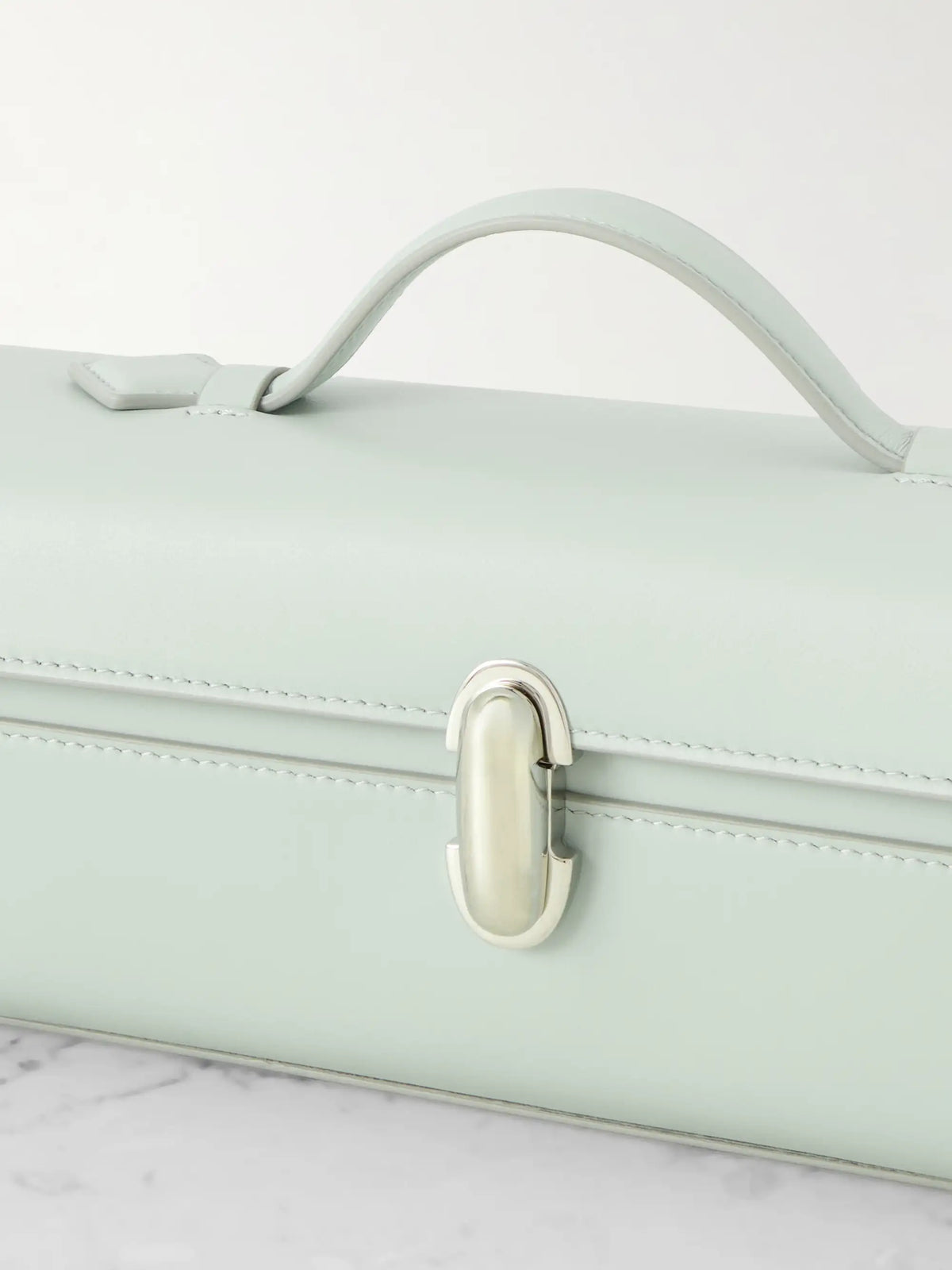 Slim Symmetry Leather Tote
