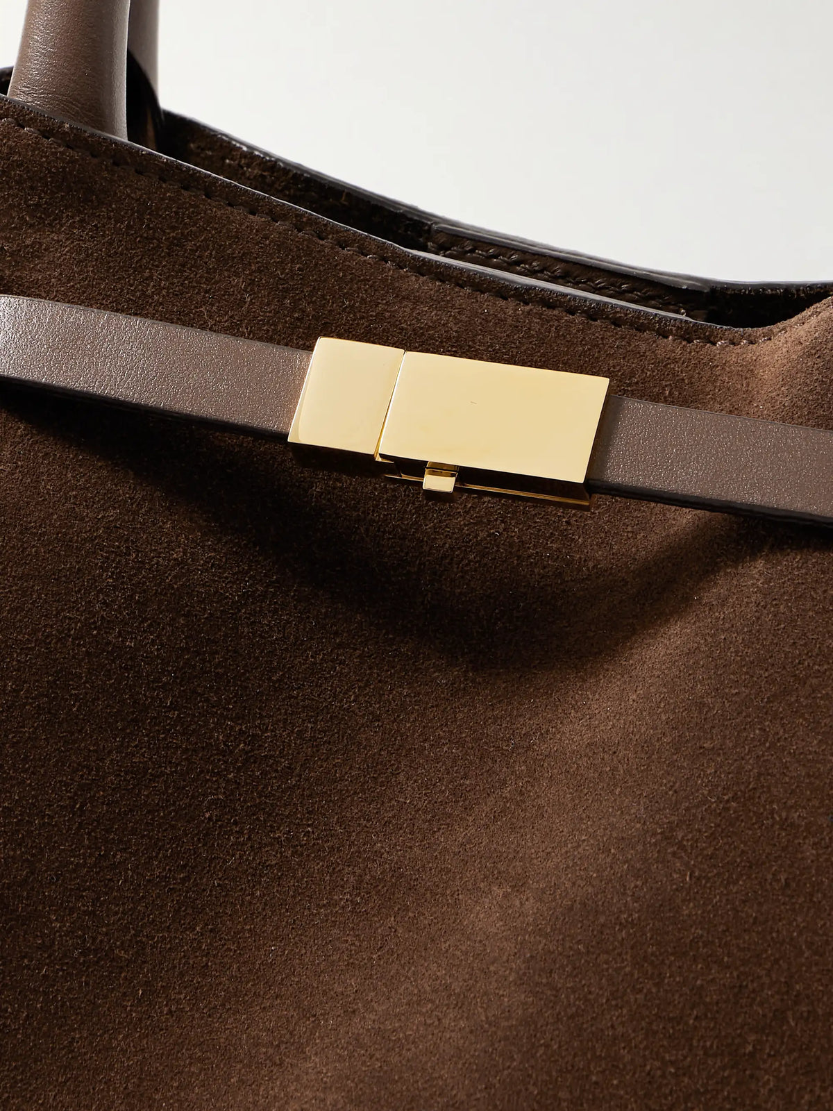 New York Midi Suede Tote