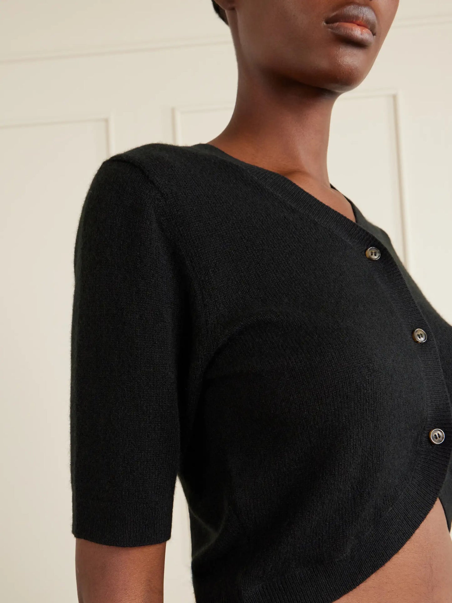 Fano Cropped Cashmere Cardigan
