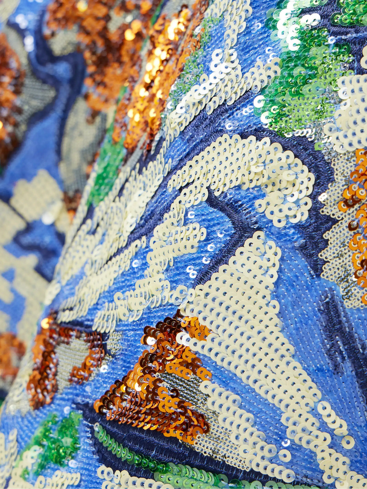 Sequined Crepe Midi Skirt