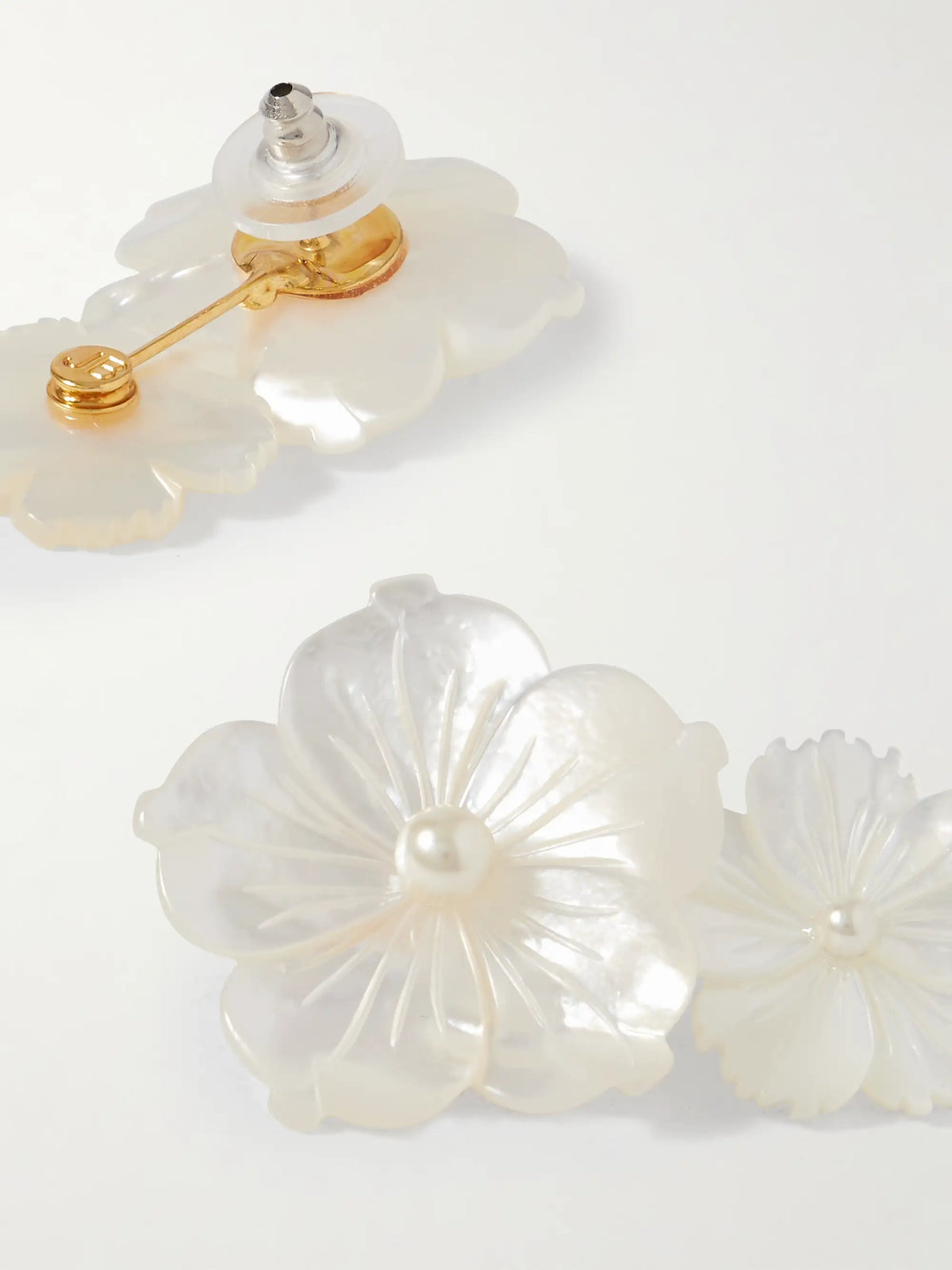 Geneva Mother-of-pearl, Gold-plated And Pearl Earrings
