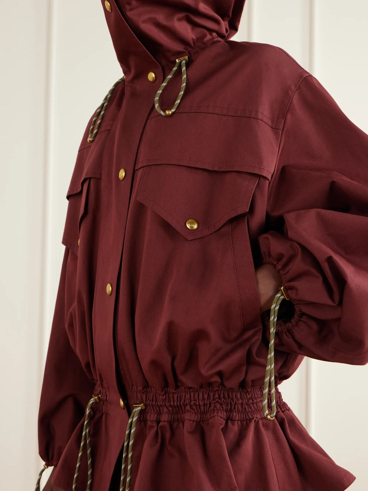 Zimmermann Clash Drawstring Cotton-drill Jacket