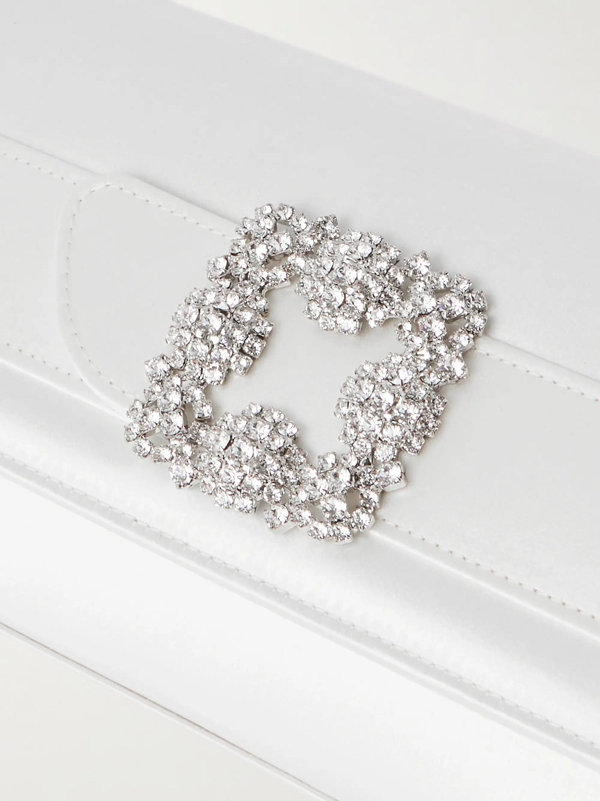 Gothisi Crystal-embellished Satin Clutch