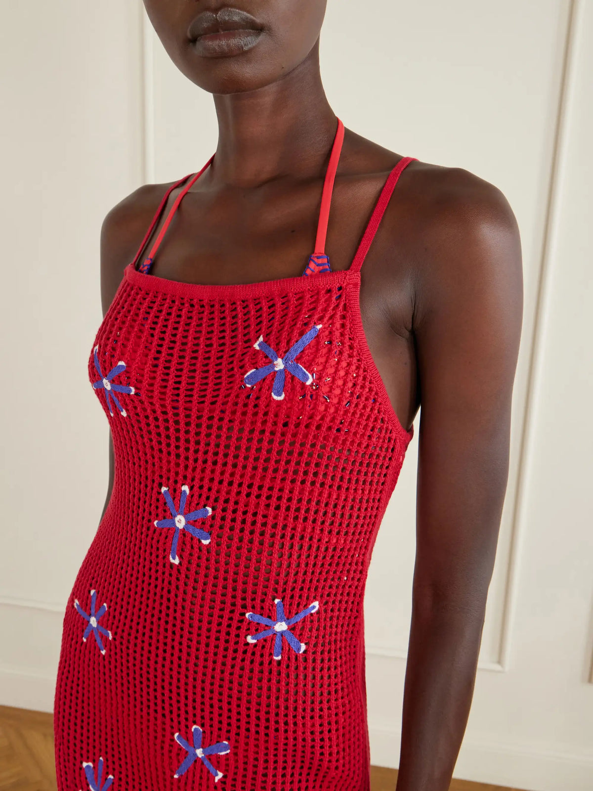 Rio Crocheted Cotton Mini Dress