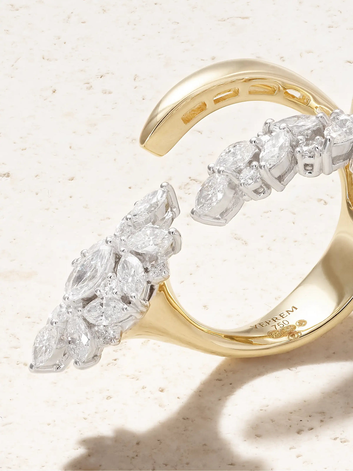 18-karat Yellow And White Gold Diamond Ring