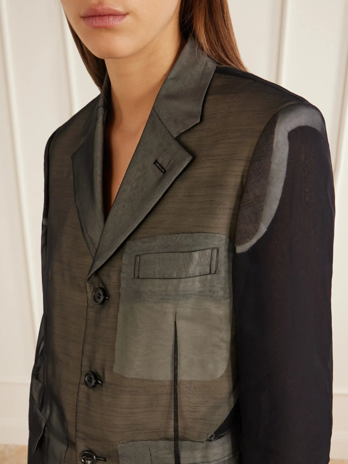 Comme des Garçons Sheer Georgette Blazer
