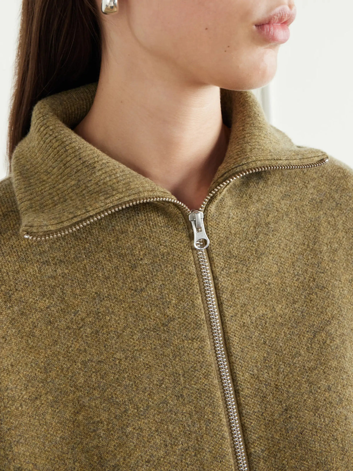 Extreme Xtra Cute Cashmere Zipped-up Cardigan