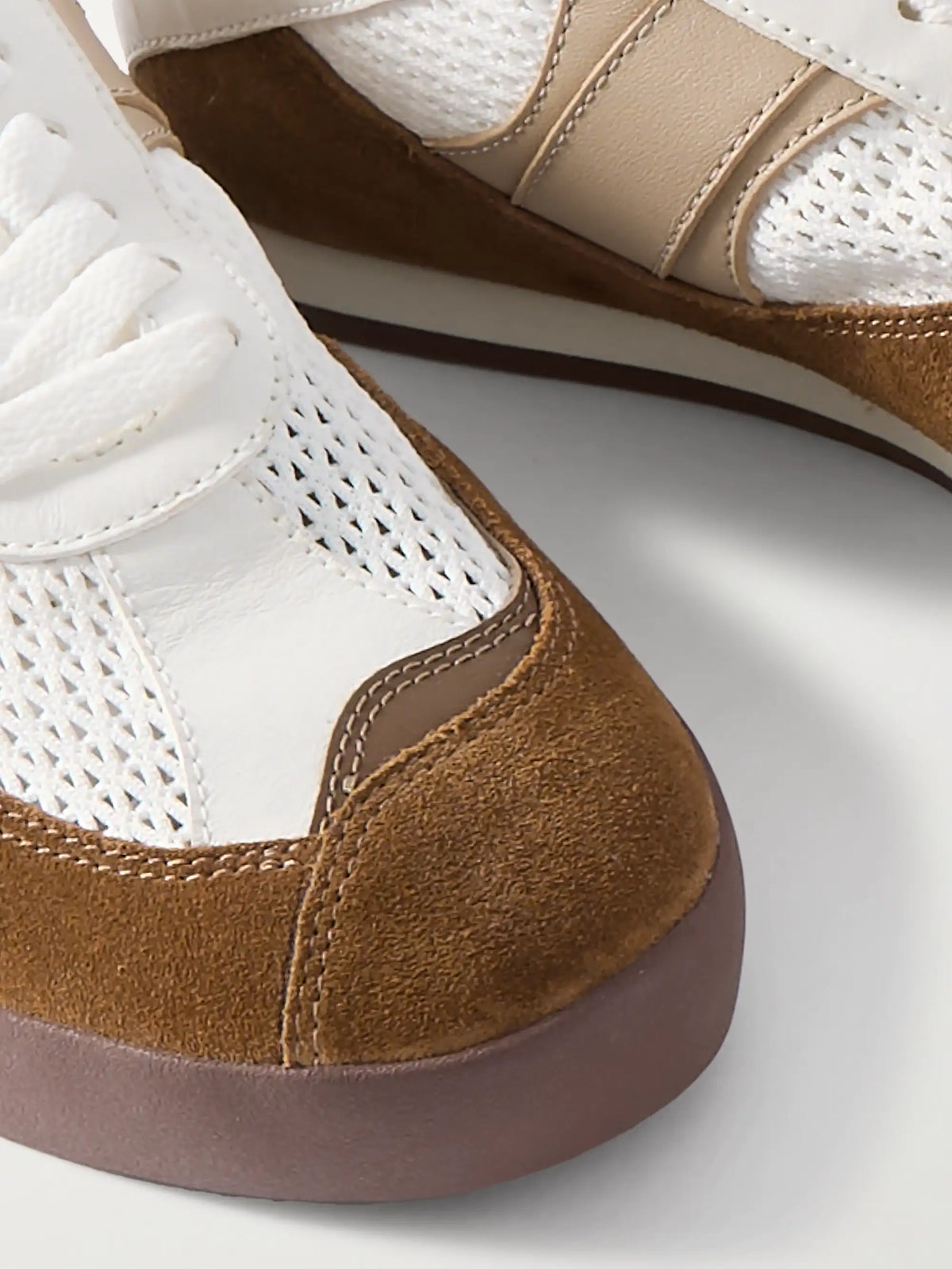 Kick Suede, Mesh And Leather Sneakers