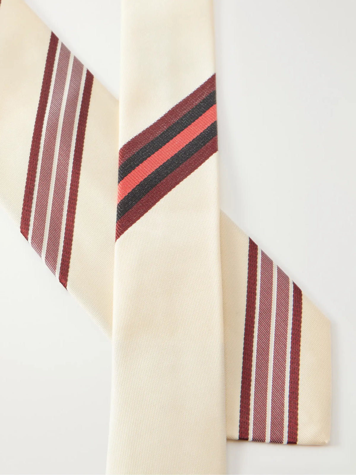Dries Van Noten Striped Silk-jacquard Tie