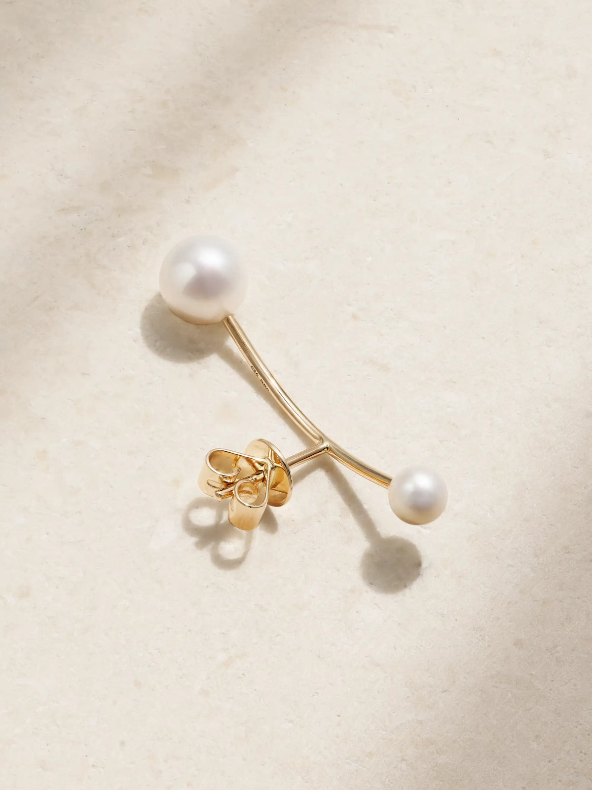 Stella Eclipse 18-karat Gold Pearl Single Earring