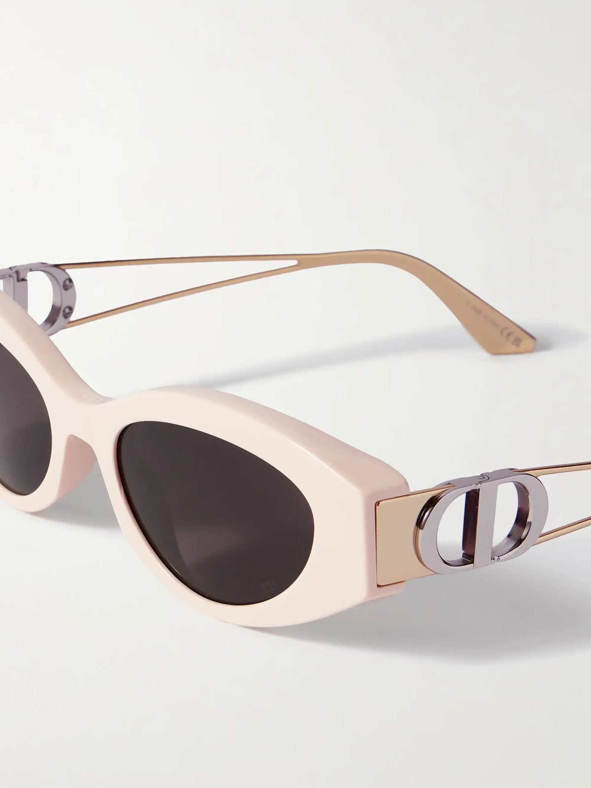 30montaigne B6i Cat-eye Acetate And Gold- And Silver-tone Sunglasses