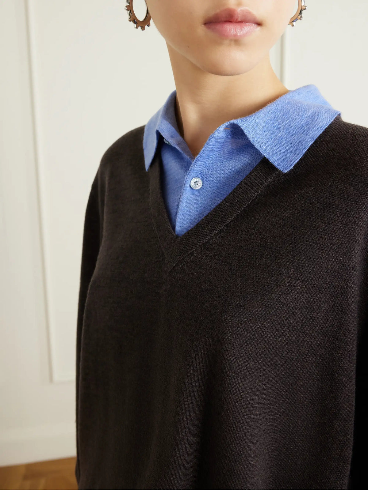 Acne Studios Layered Wool Polo Sweater