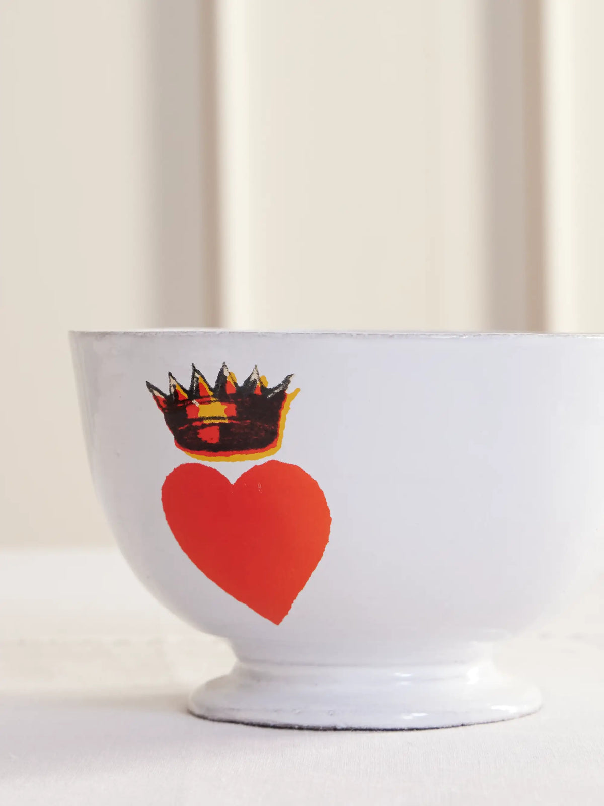 + John Derian Crowned Heart Ceramic Bowl