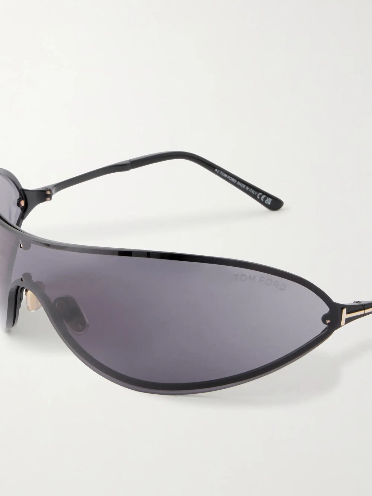 Brady-02 D-frame Black-tone Sunglasses
