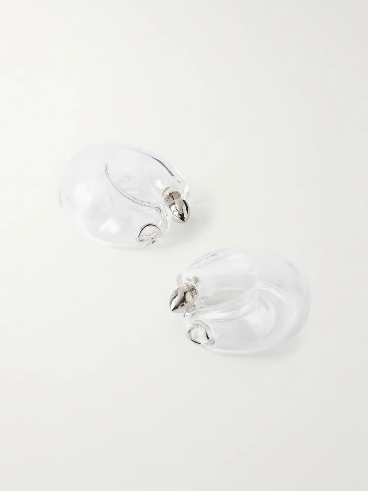 Glass Hoop Earrings