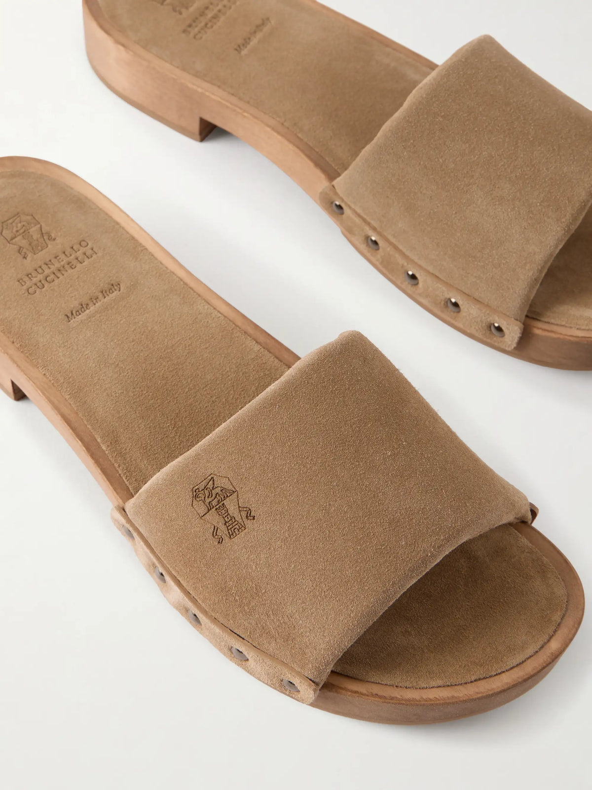 Suede Clogs