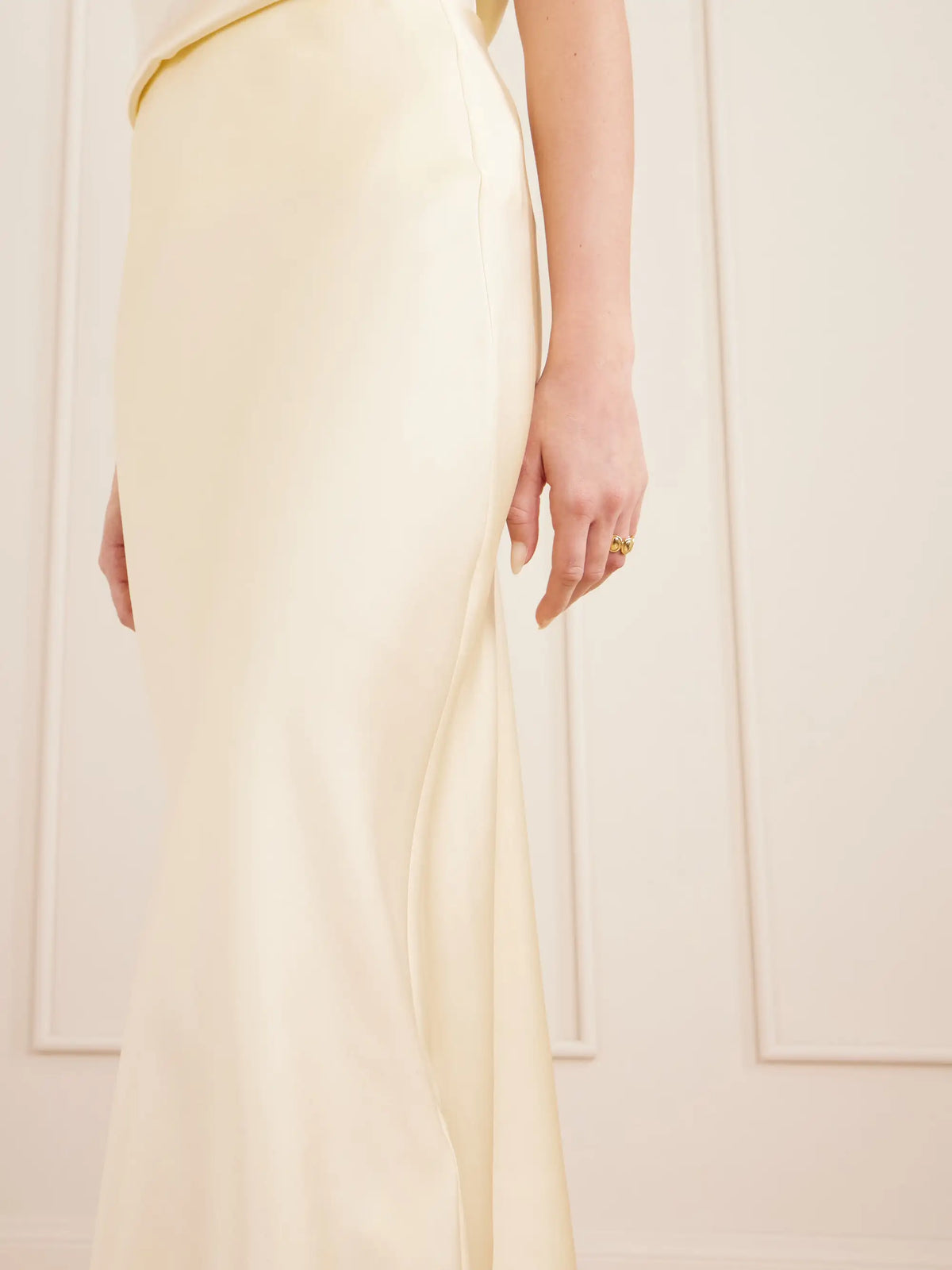 Bar Silk-charmeuse Midi Skirt