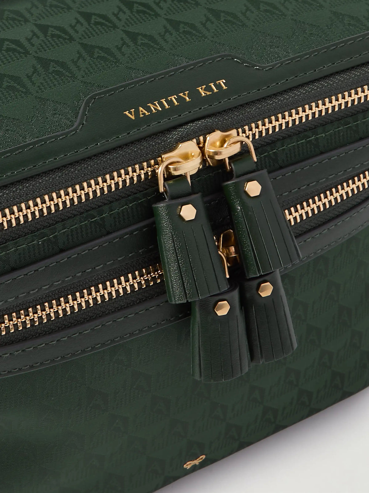Vanity Kit Leather-trimmed Nylon-jacquard Cosmetics Case