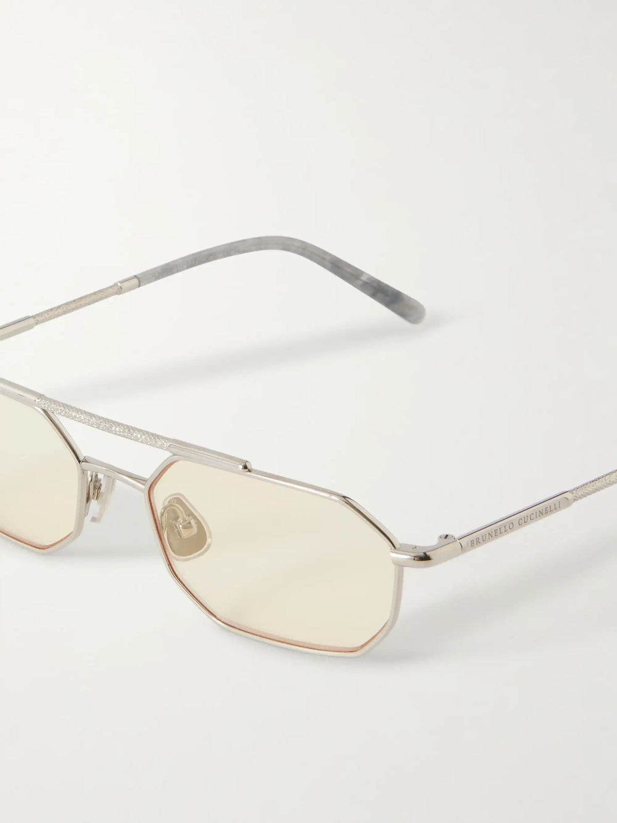 Square-frame Silver-tone Optical Glasses