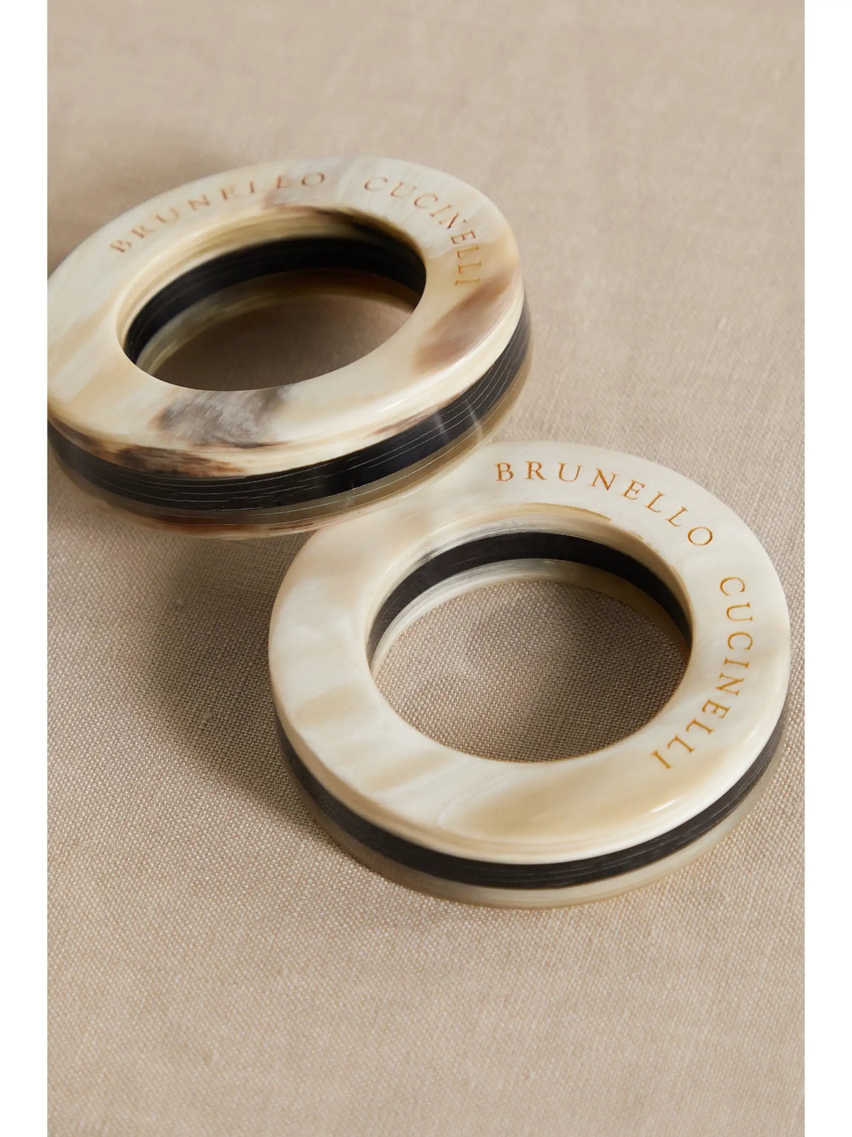Set Of Two Horn Napkin Holders