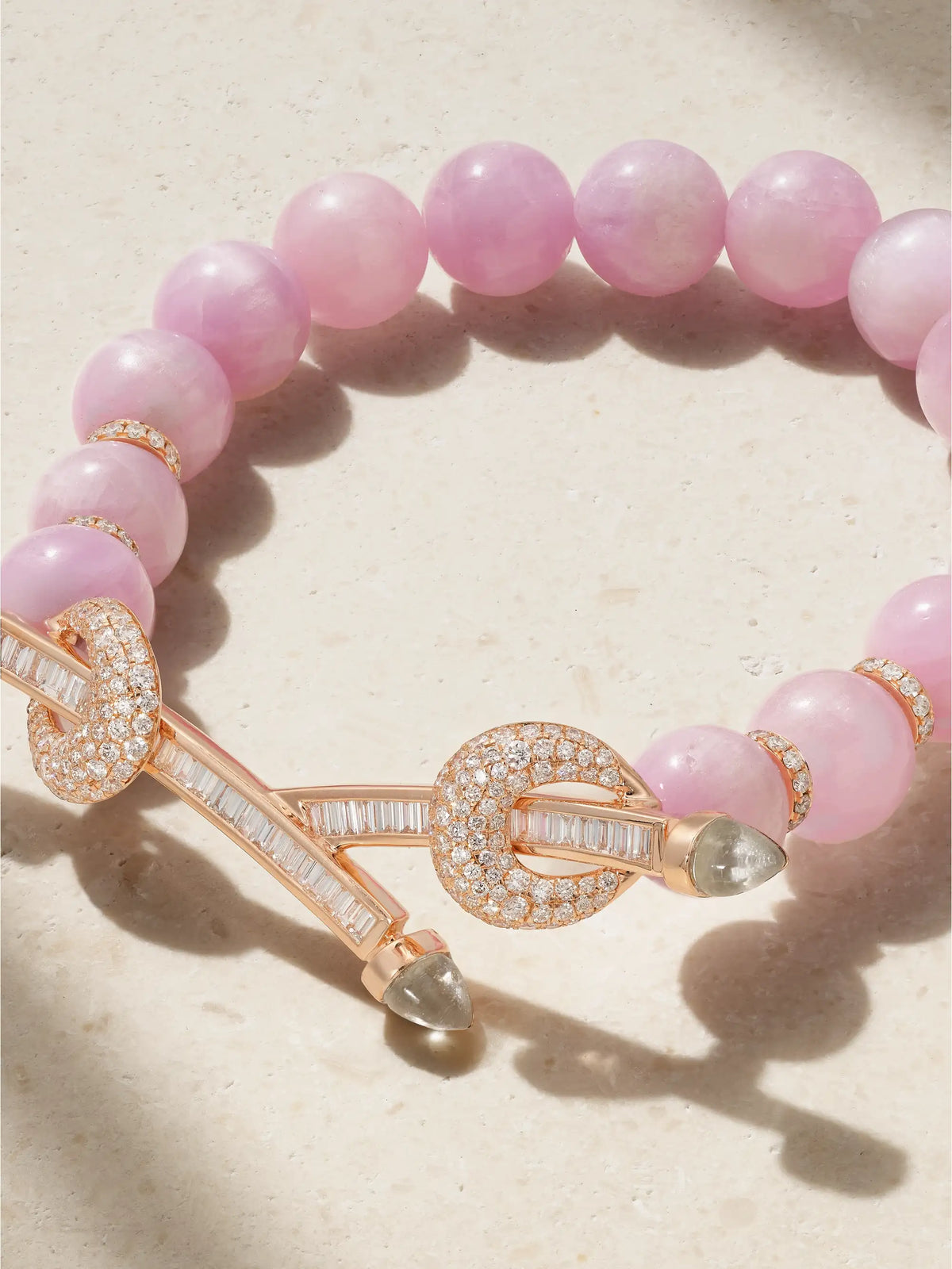 Chakra 18-karat Rose Gold Multi-stone Bracelet