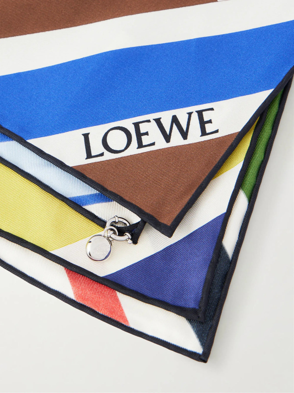 Striped Silk Scarf