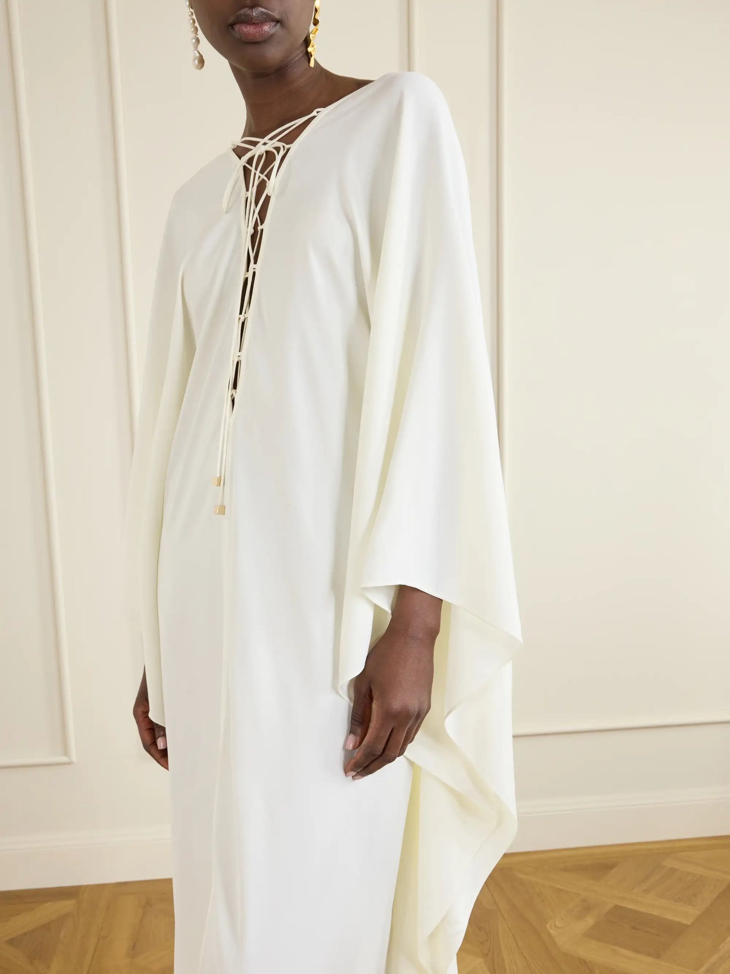 Sahara Lace-up Cady Gown