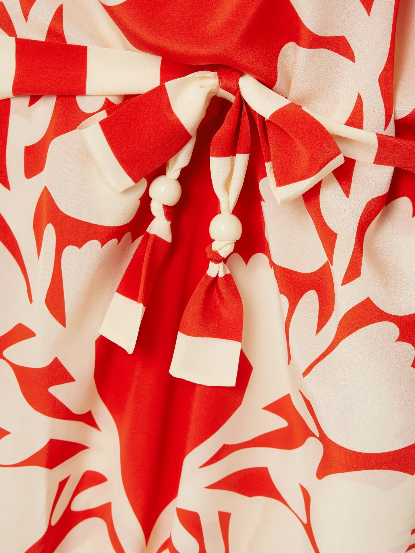 Holi Belted Printed Silk Crepe De Chine Cover-up