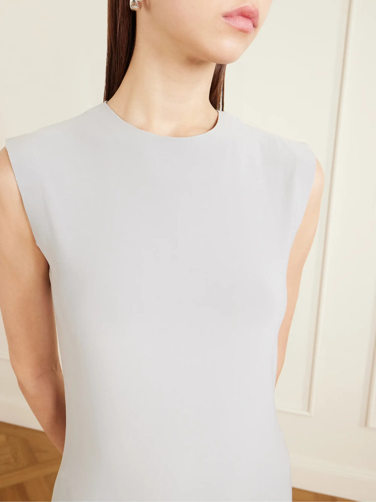 Satin-crepe Mini Dress