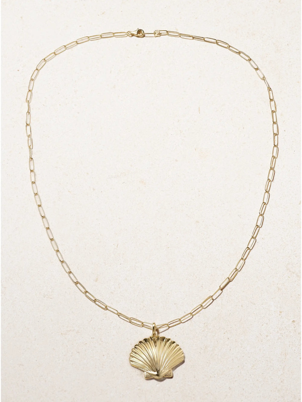 Large Venus 14-karat Gold Necklace
