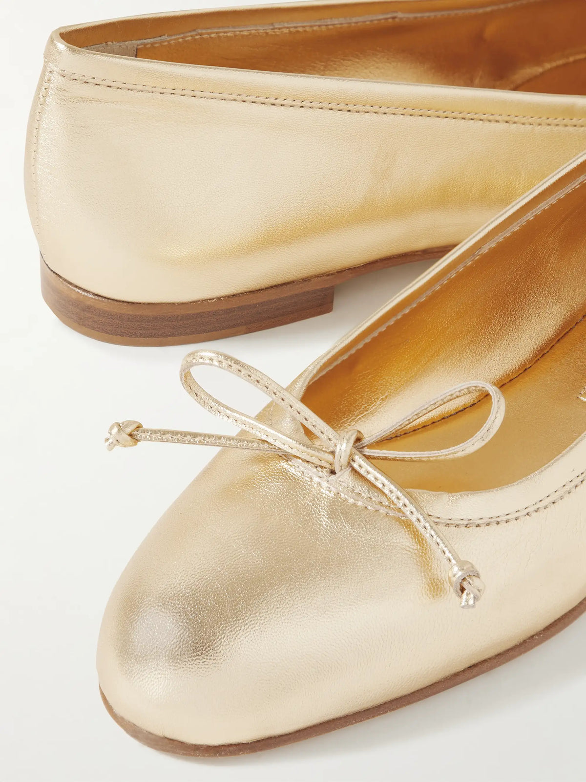 Veralli Metallic Leather Ballet Flats