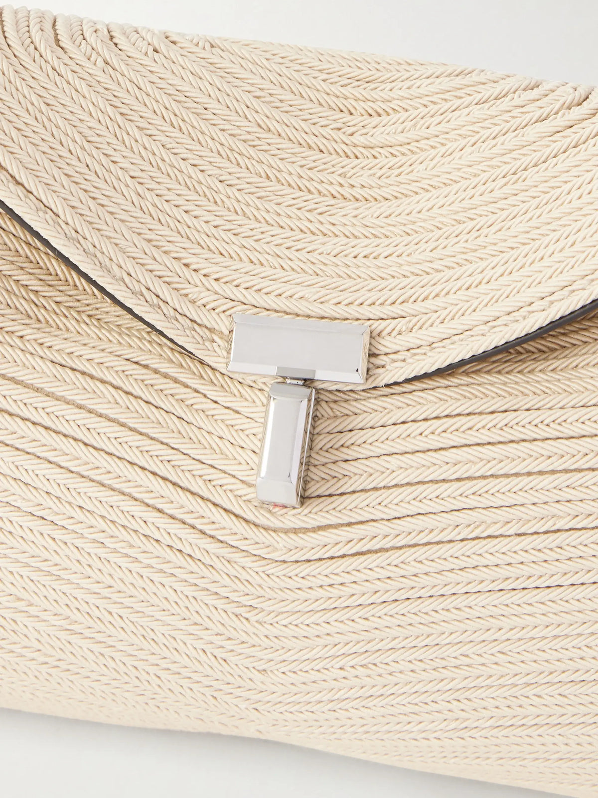 T-lock Mini Woven Clutch